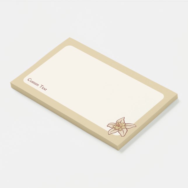Notas Post-it® Icono de flor de vainilla (En perspectiva)