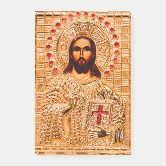 Notas Post-it® Icono de oro de Jesús (Anverso)