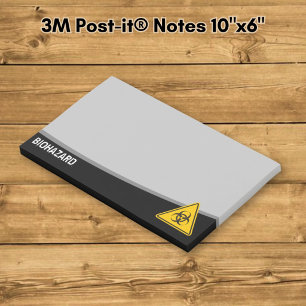 Notas Post-it® Icono de riesgo biológico
