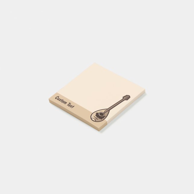 Notas Post-it® Icono griego Bouzouki (En perspectiva)