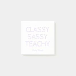 Notas Post-it® Idea de regalo personalizado para maestro morado