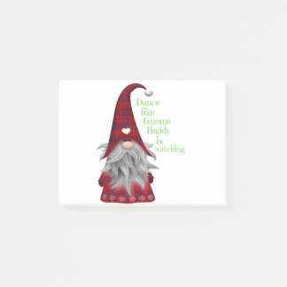 Notas Post-it® Ideas de regalos de Navidad Gnomo Buddy está viend
