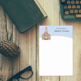 Notas Post-it® Iglesia del pan de jengibre personalizada