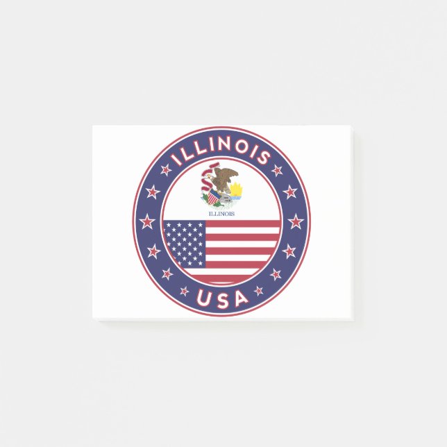 Notas Post-it® Illinois (Anverso)