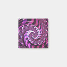 Ilusión espiral rosa y negra