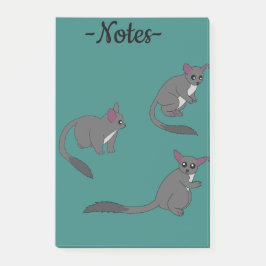 Notas Post-it® Ilustración adorable de gálagos