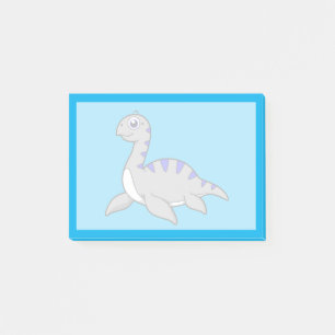 Notas Post-it® Ilustracion Agradable De Un Monstruo De Loch Ness.