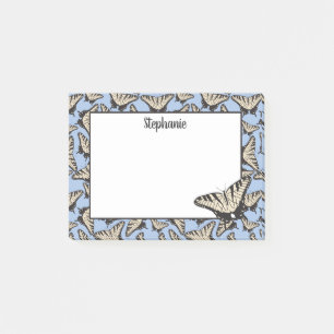 Notas Post-it® Ilustracion amarillo de la mariposa de Swallowtail