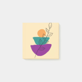 Notas Post-it® Ilustración boho de hojas