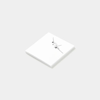 Notas Post-it® ilustracion con tinta de avión