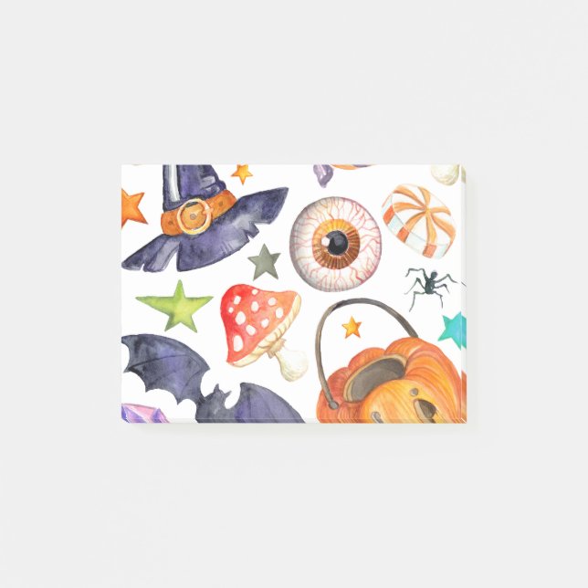 Notas Post-it® Ilustracion Cute Halloween (Anverso)
