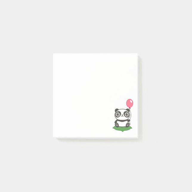 Notas Post-it® Ilustracion Cute Panda (Anverso)
