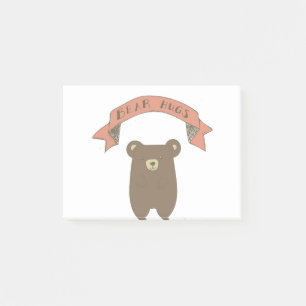 Notas Post-it® Ilustracion de abrazos de oso