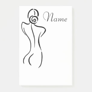 Notas Post-it® Ilustración de arte femenino Thunder_Cove 