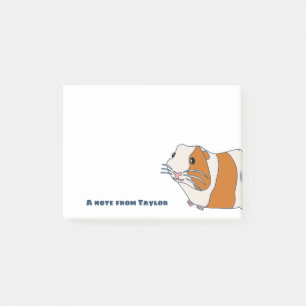 Notas Post-it® Ilustracion de cerdo guineano personalizado