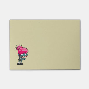 Notas Post-it® Ilustracion de Chica zombi