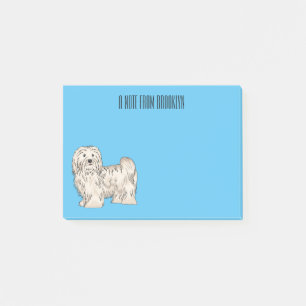 Notas Post-it® ilustración de dibujos animados de perro Havanés