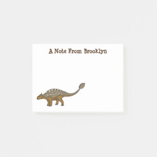 Notas Post-it® Ilustracion de dinosaurios blindados de Ankylosaur