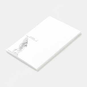 Notas Post-it® Ilustracion de esfinge vintage