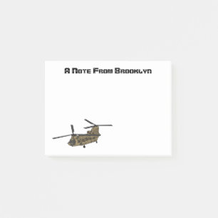 Notas Post-it® Ilustracion de helicópteros militares de Chinook