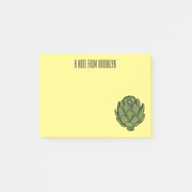 Notas Post-it® Ilustracion de personalizado Artichoke (Anverso)