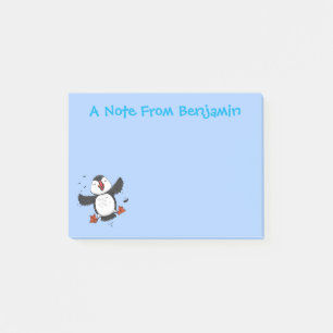 Notas Post-it® Ilustracion de personalizado azul del ataúd flotan