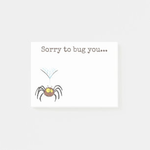 Notas Post-it® Ilustracion de personalizado de araña marrón espon