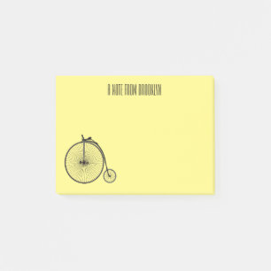 Notas Post-it® Ilustracion de personalizado de bicicletas de alta