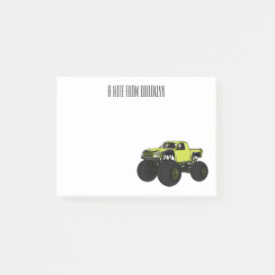Notas Post-it® Ilustracion de personalizado de camión de monstruo