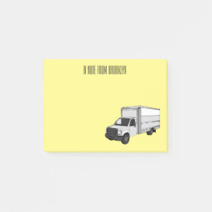 Notas Post-it® Ilustracion de personalizado de camiones de cajas