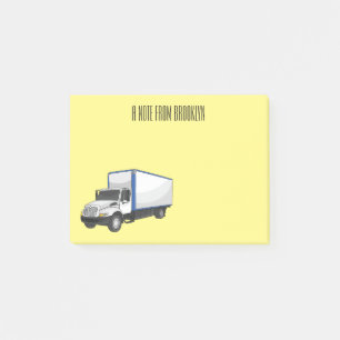 Notas Post-it® Ilustracion de personalizado de camiones de cajas