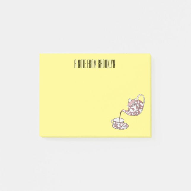 Notas Post-it® Ilustracion de personalizado de conjunto de equipo (Anverso)