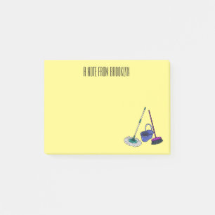 Notas Post-it® Ilustracion de personalizado de escobas y mopas