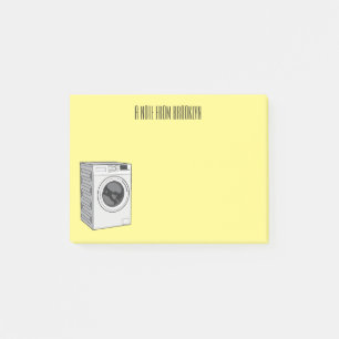 Notas Post-it® Ilustracion de personalizado de lavadora