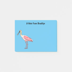Notas Post-it® Ilustracion de personalizado de pájaro cucharón de