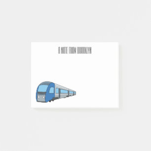Notas Post-it® Ilustracion de personalizado de trenes eléctricos