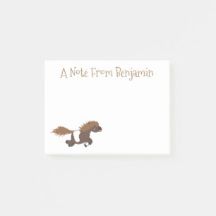 Notas Post-it® Ilustracion de personalizado del pony de Shetland