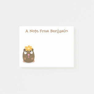 Notas Post-it® Ilustracion de personalizado feliz de conejillo de