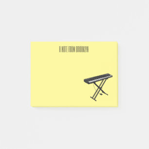 Notas Post-it® Ilustracion de piano personalizado de teclado