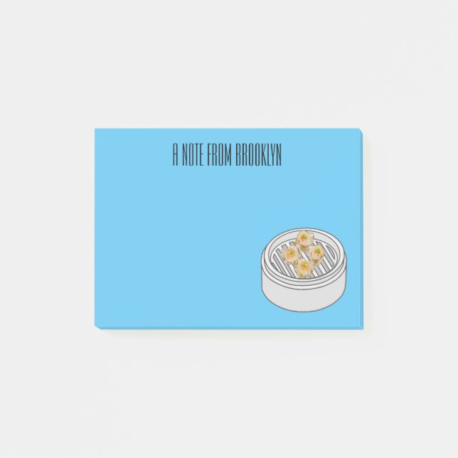 Notas Post-it® Ilustracion de Shumai dim sum personalizado (Anverso)