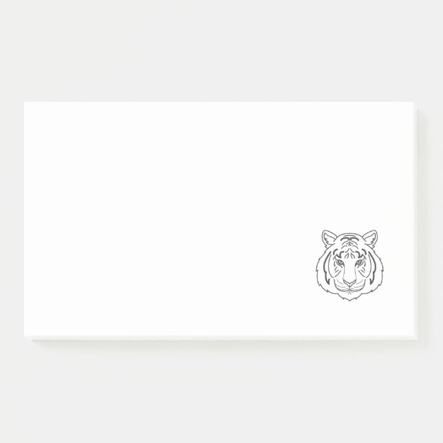 Notas Post-it® Ilustracion de tigres (Anverso)