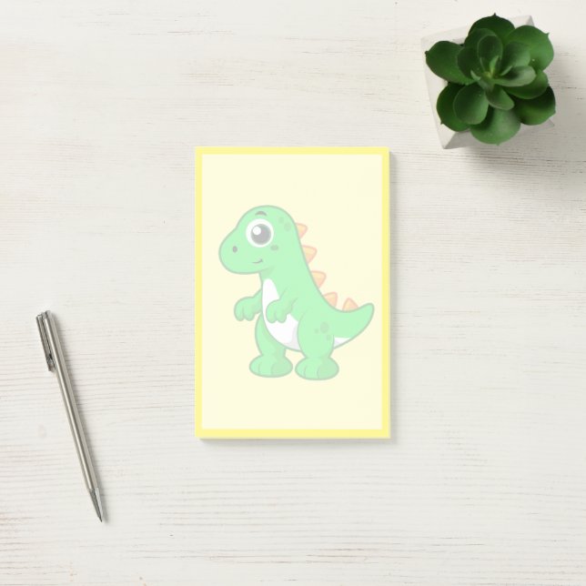 Notas Post-it® Ilustracion De Tirano Rex. (Oficina)