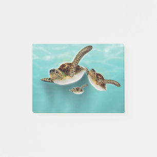 Notas Post-it® Ilustracion de tortugas marinas