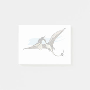Notas Post-it® Ilustracion De Un Dinosaurio Pteranodon.
