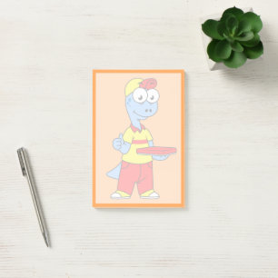 Notas Post-it® Ilustracion De Una Persona Que Entrega El Brontosa