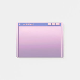 Notas Post-it® ilustracion estético mauve eggplant morado lindo