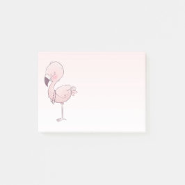 Notas Post-it® Ilustracion Flamingo Rosa