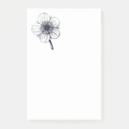 Notas Post-it® Ilustracion floral vintage.