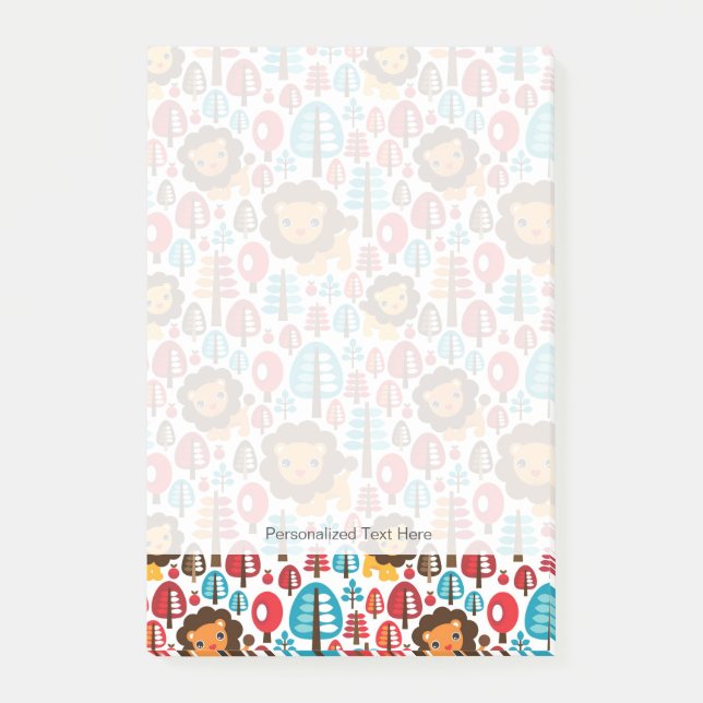 Notas Post-it® ilustracion infantil retro lindo (Anverso)