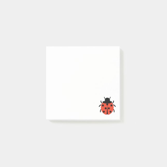 Notas Post-it® Ilustracion Ladybug (Anverso)